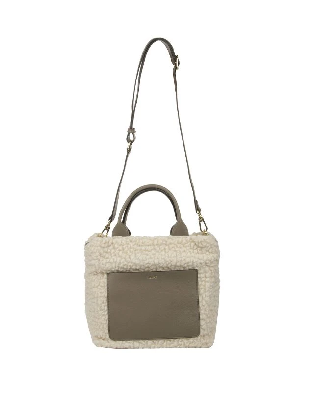Abro RAQUEL FAUX SHEARLING SMALL SHOPPER 5 Abro RAQUEL FAUX SHEARLING SMALL SHOPPER - Image 3